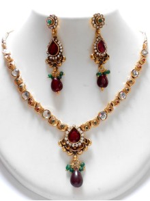 Polki Necklace Set